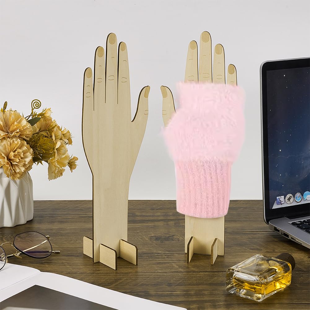 FINGERINSPIRE Présentoirs à Gants en Bois Support à Gants en Forme
