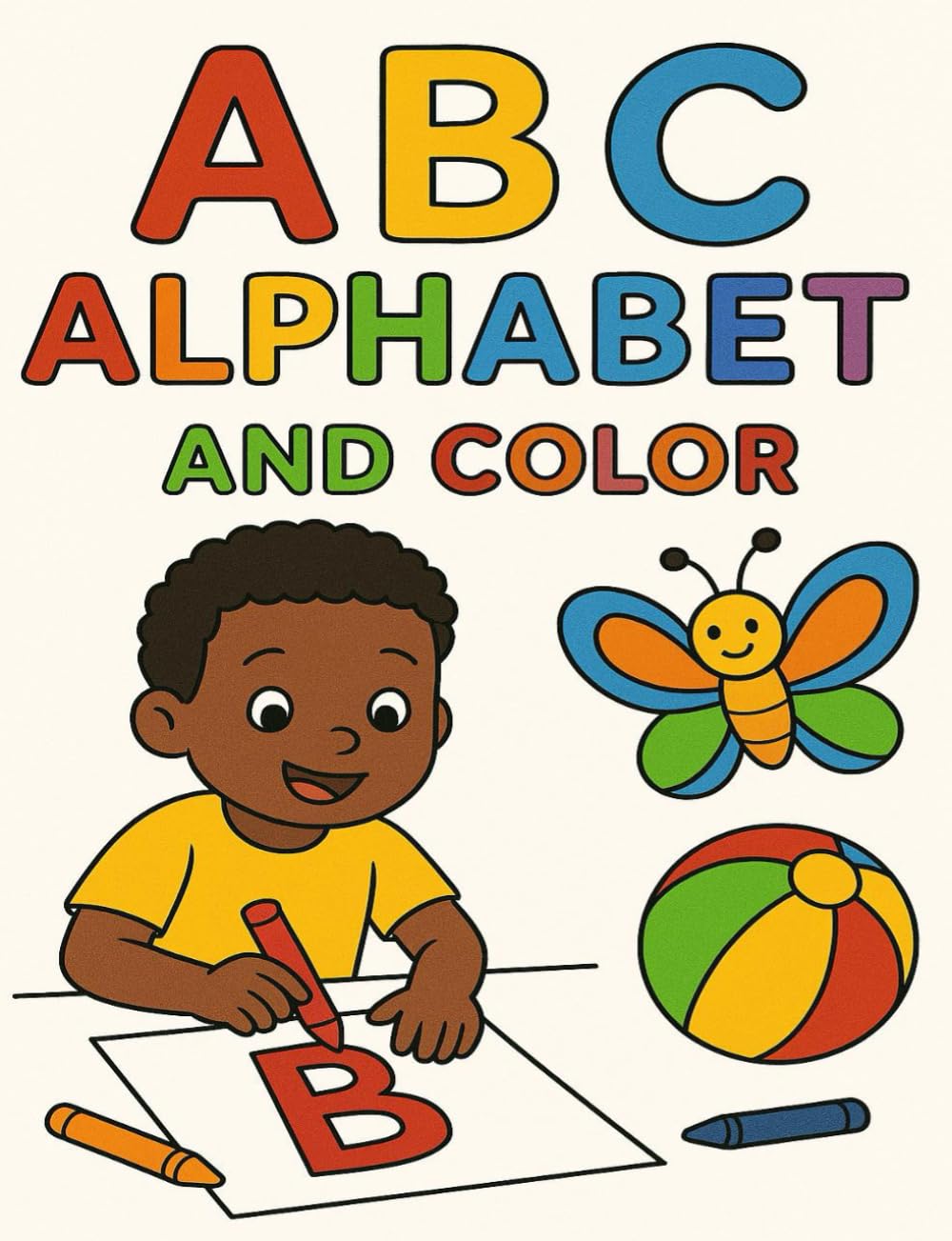 ABC Alphabet and Color: A Fun Learning and Coloring Book for Kids