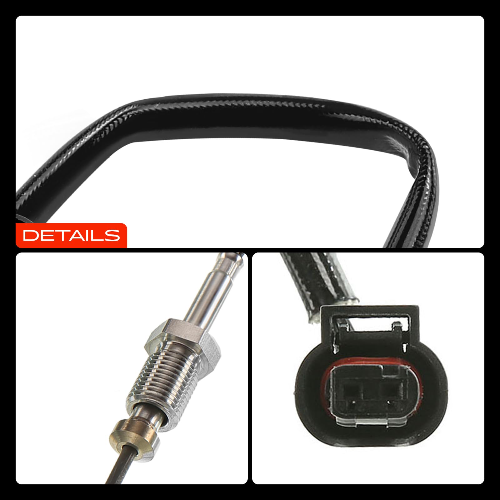 Frankberg Sensore temperatura gas di scarico 2-Poli Compatibile X1 E84 X3 F25 F11 E83 E91 13627806254