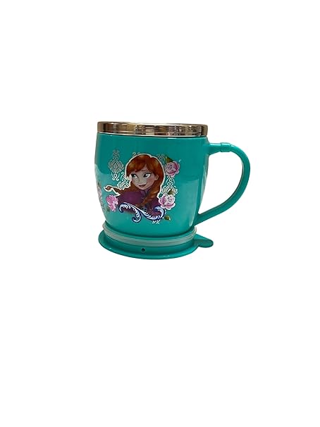 Kids Kraft BonBon Cartoon Printed Milk, Coffee, Tea Mug with Stainless Steel Inner & Airtight Lid for Kids, Pack of 1. Frozen.