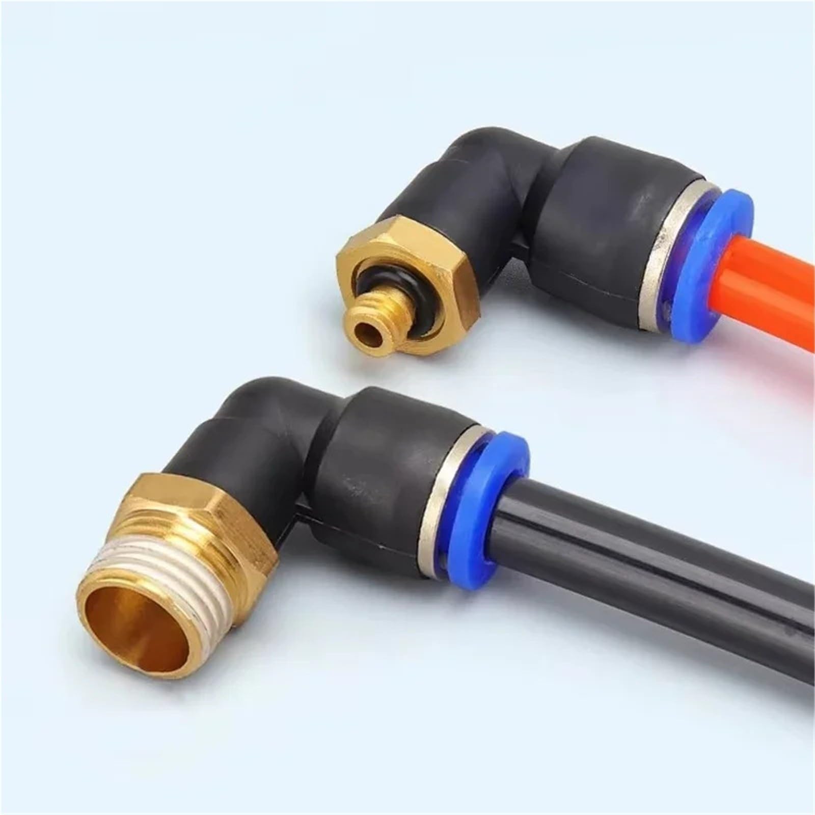 20/50/100PCS Connettore Aria Pneumatica PL 4mm 6 8 10 12mm Filettatura 1/8 1/4 "3/8" 1/2 "Trachea Gomito Raccordi Aria Tubo Rapido Conector(PL12-03,100 PCS)
