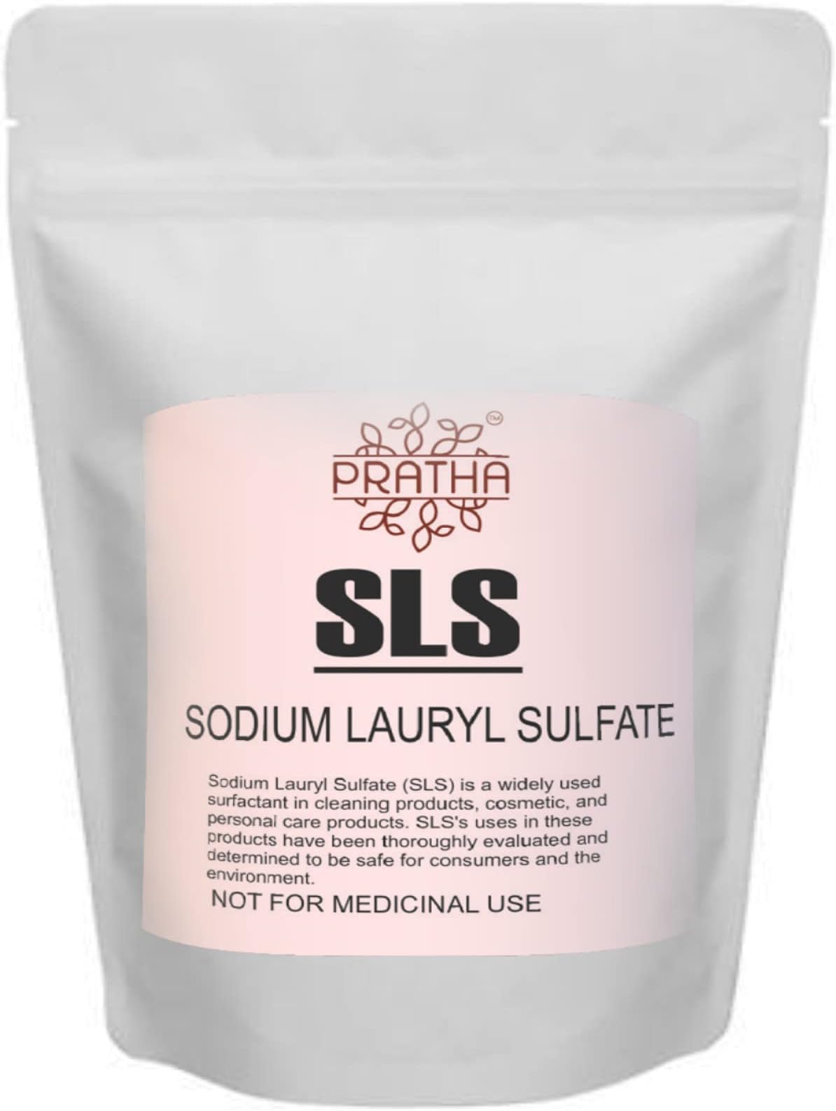 PRATHA SLS Powder - Sodium Lauryl Sulfate, Sodium dodecyl sulfate, 300gm Raw material for cosmetics