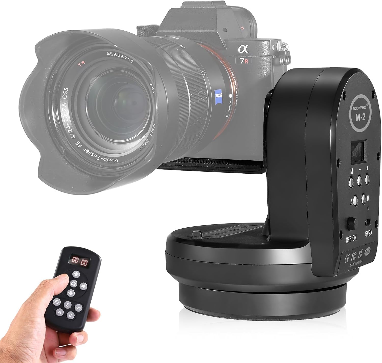 Soonpho M2 Motorized Tripod Head Electric 360 Degree Erectable Electric