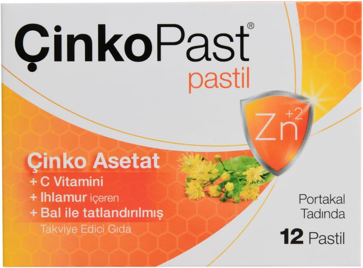 ÇinkoPast Ihlamur & Bal Portakal Aromalı - 12 Pastil