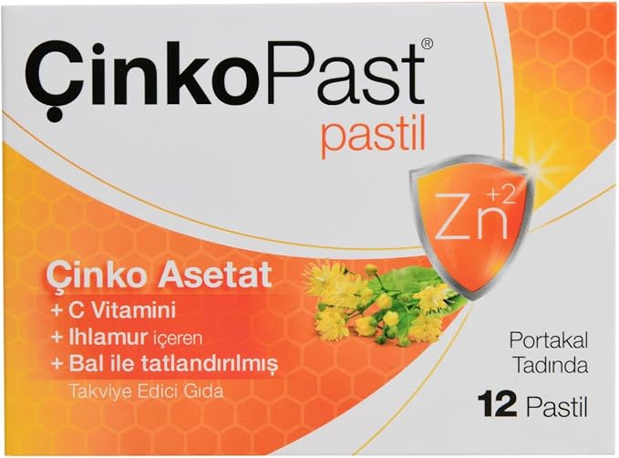 ÇinkoPast Ihlamur & Bal Portakal Aromalı - 12 Pastil / #ırmakKazanacak