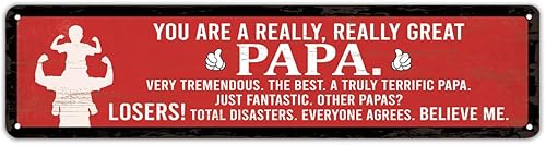 Letrero vintage colgante de metal, decoración retro de cueva de hombre, letrero de metal de hojalata vintage, regalos para papá, decoración de