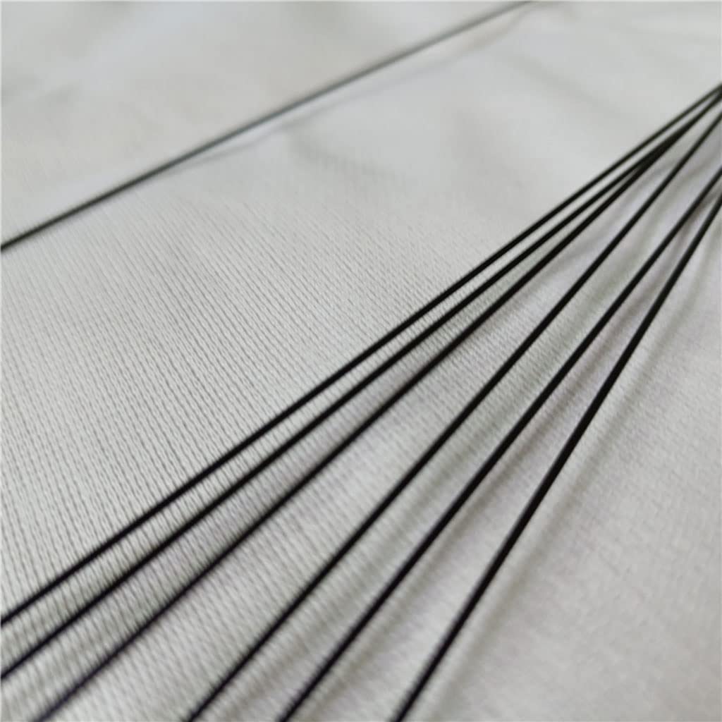 Premium-Fiberglasstäbe, 6 Stück schwarze Glasfaserstäbe, Länge 1000 mm, Glasfaserstäbe, elastische Fiberglas-Isolierstäbe (Größe: 6 Stück, 1 x 1000 mm)(0.8x1000mm)