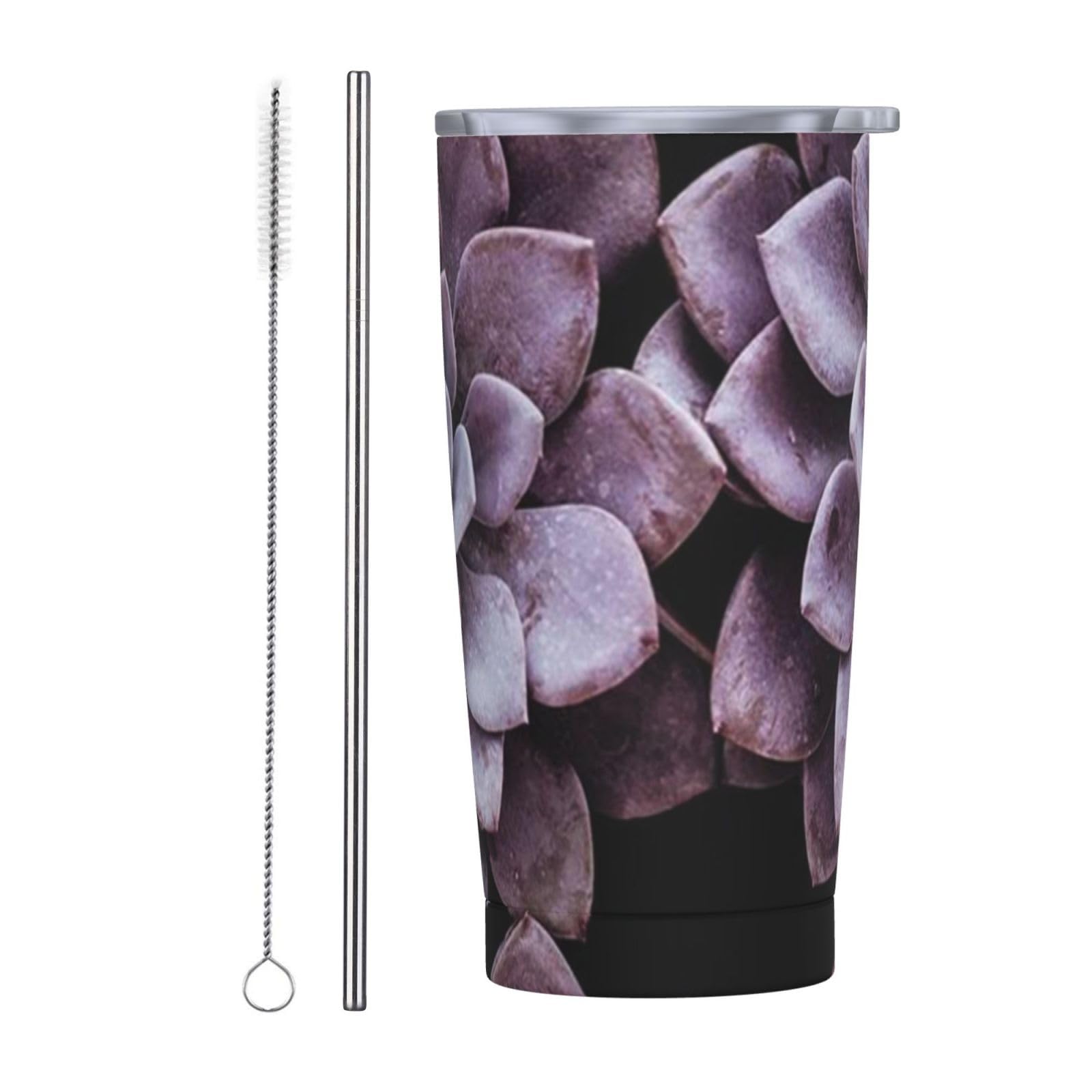 Tasse à café isotherme Purple Plants pour savourer votre boisson chaude au bureau