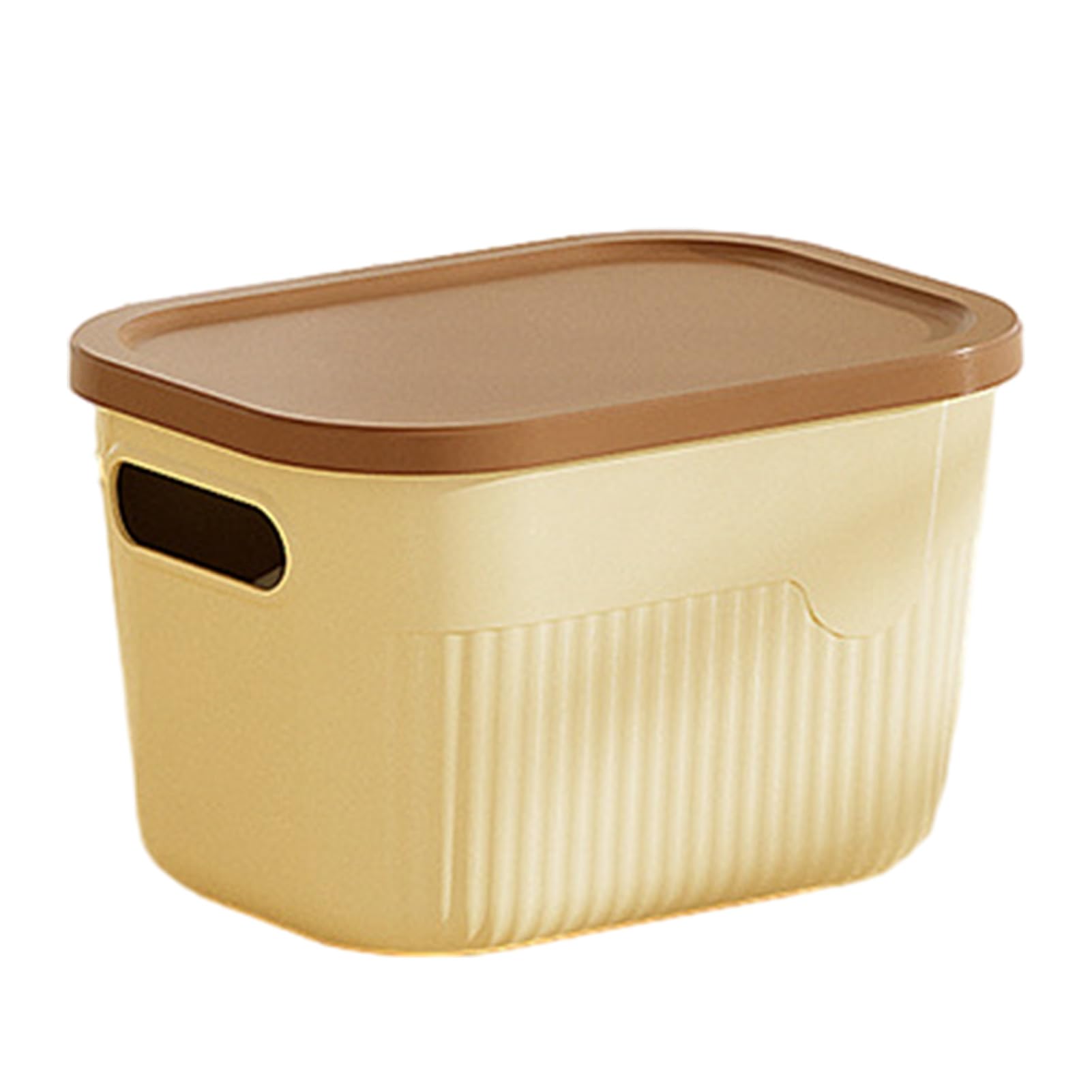 Glifora Storage Box with Handle and Lid - Organiser, Space Saving Stackable Container for Kitchen, Bedroom and Dormitory