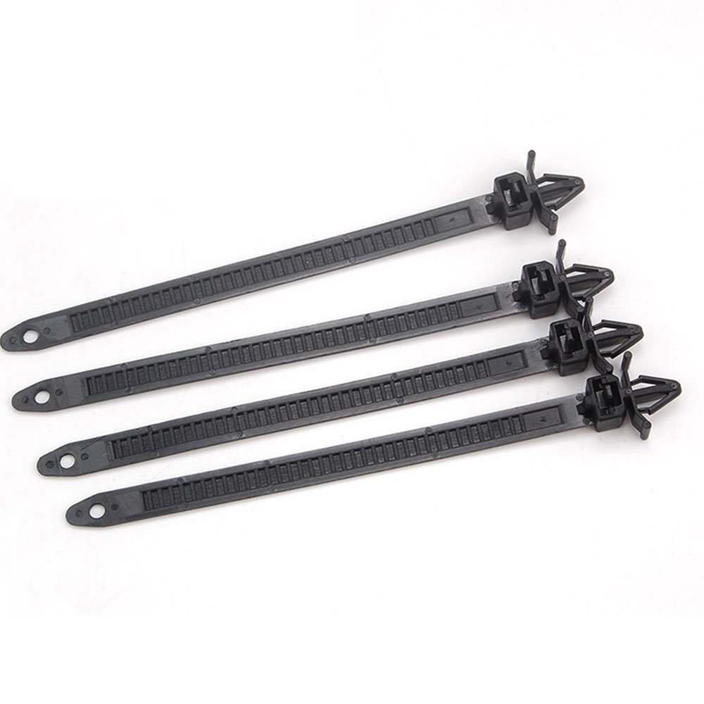 25pcs Hole Push Mount Wire Ties Releasable Nylon Cable Strap Fit for Mazda Toyota Audi BMW Benz Nissan Universal Car