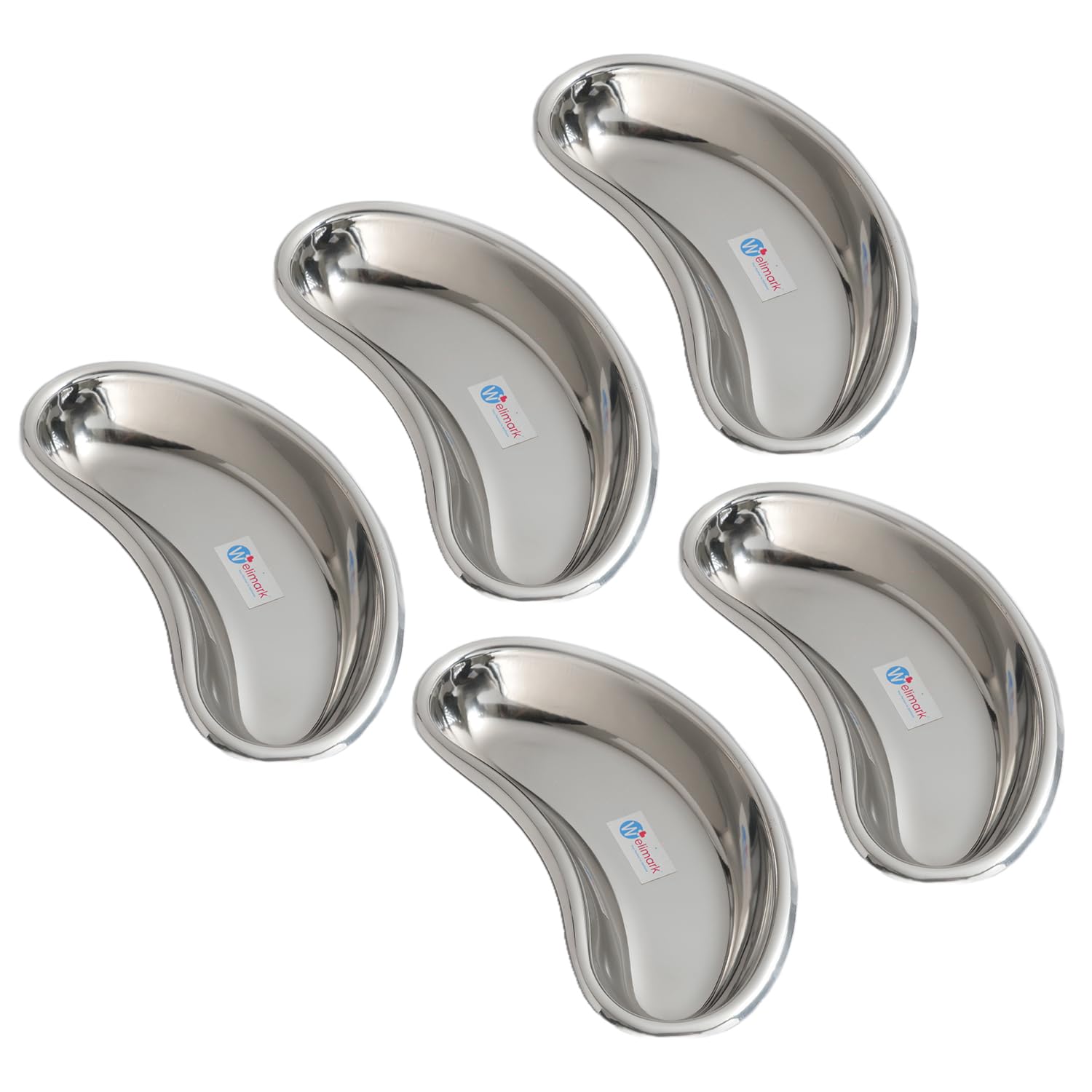 Welimark Surgicals Heavy Duty Stainless Steel Kidney Tray - Premium Quality Surgical Instrument Tray for Medical Professionals (10 Inches, (Pack of 5)) (B0CVQML6NH) Amazon Price History, Amazon Price Tracker