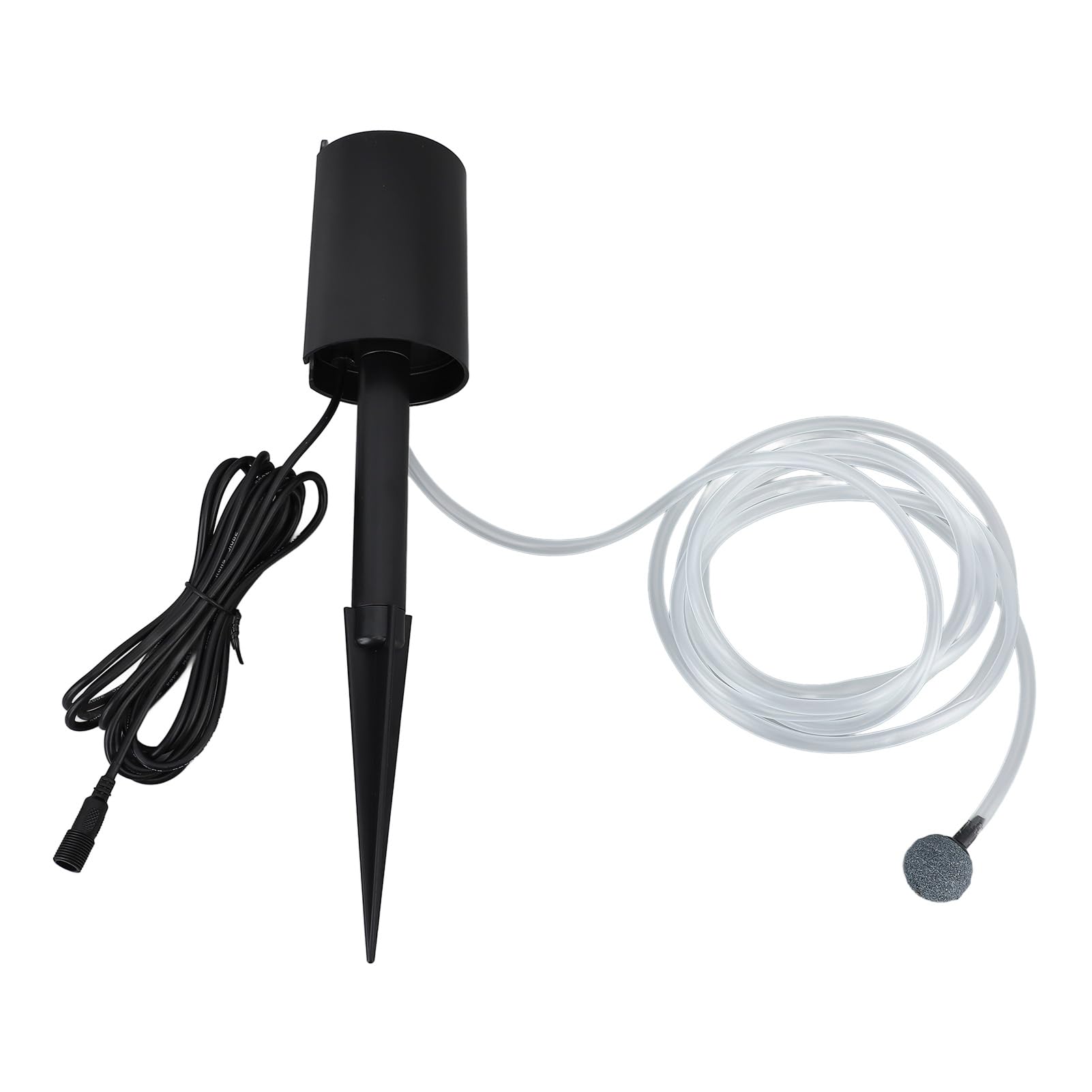 Aramox Solar-Teichbelüfter-Luftpumpen-Set, ABS, Solarbetriebene Luftpumpe, 6 V, 4 W, Panel, 2200 MAh, Batterie, 3 Modi, 0,8 L min. für Fischteich, Aquarium, Outdoor-Angeln