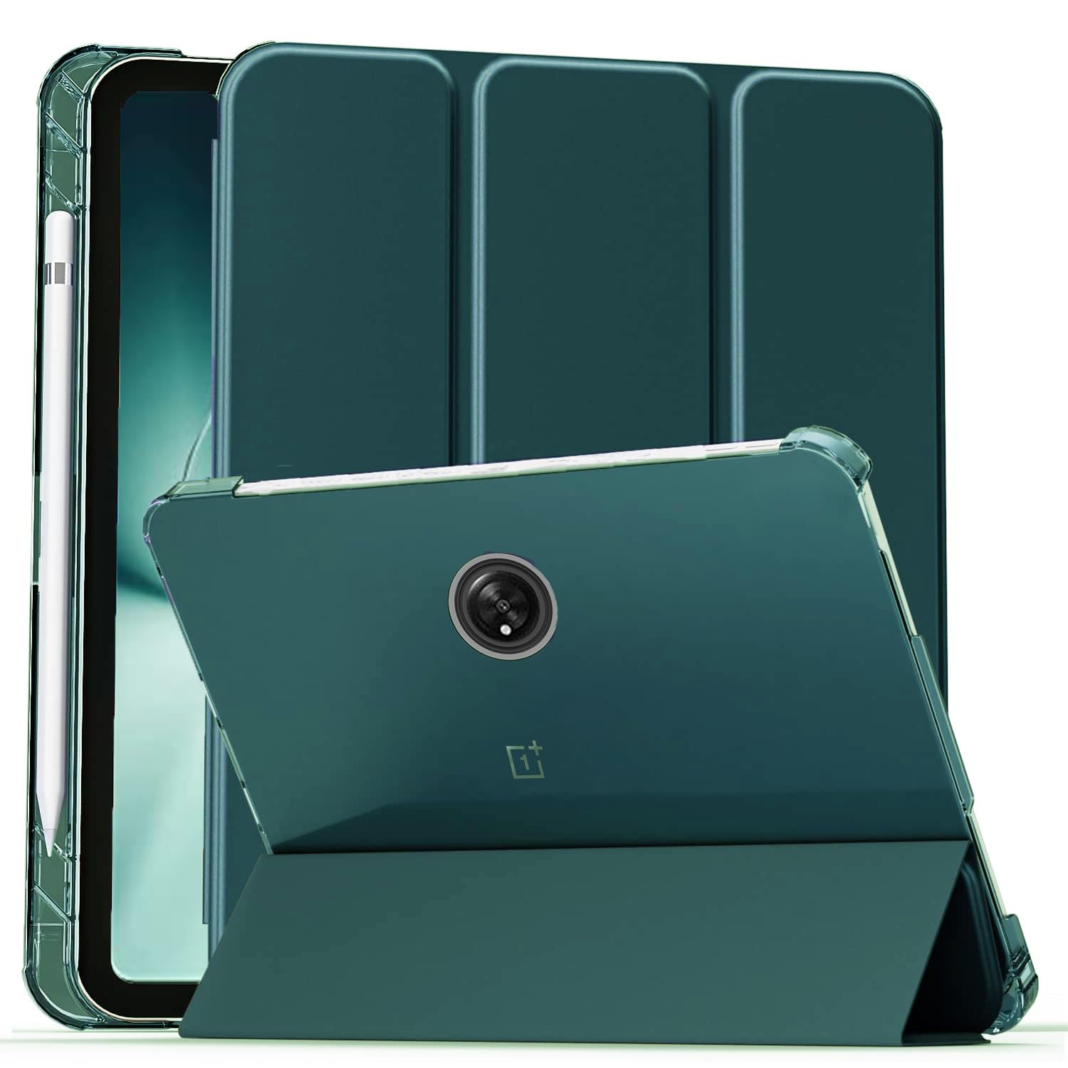 ProElite Cover for OnePlus Pad Cover, Transparent Flip Case Cover for OnePlus Pad 11.61 inch 2023, Support Auto Sleep Wake with Pen Holder, Green (B0C7R2FV9P) Amazon Price History, Amazon Price Tracker