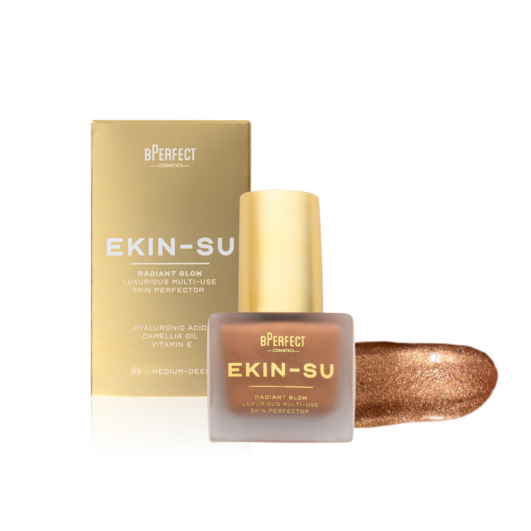 BPerfect Ekin SU Radiant Glow Skin Perfector, Shade 05 Medium-Deep, Neutral Warm Glow Base, 30 ml, 05, Medium-Deep