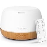 ASAKUKI Essential Oil Diffuser, 300ml Ultrasonic Aromatherapy Oil Humidifier with 7 Colors Lights 2 Mist Mode for Home