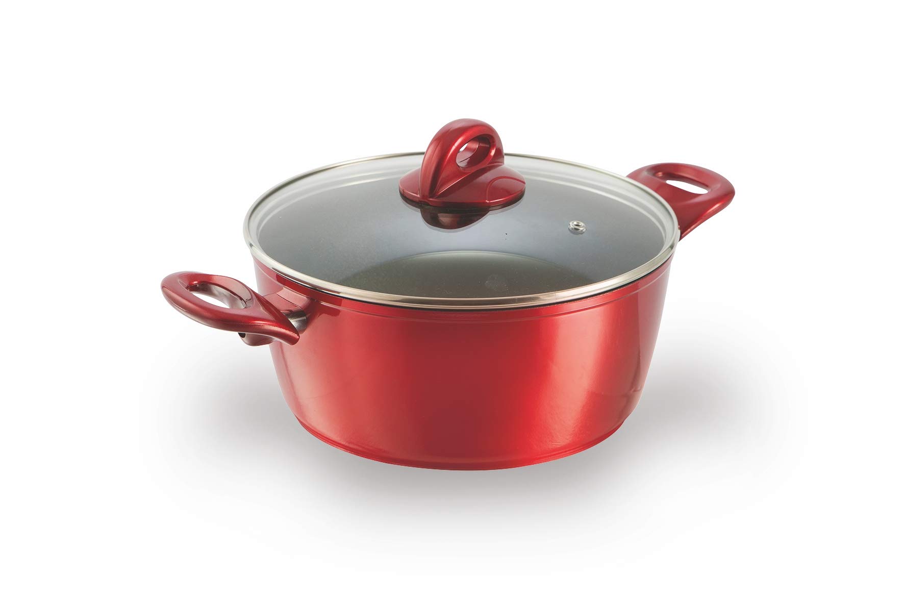 Galileo Casa 5903422 Rouge Forged Aluminium Saucepan Ø 20 cm 3.8 mm