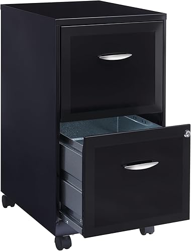 Miniatura 5 de Hirsh SOHO - Archivador móvil con 2 cajones, 18 pulgadas, color negro