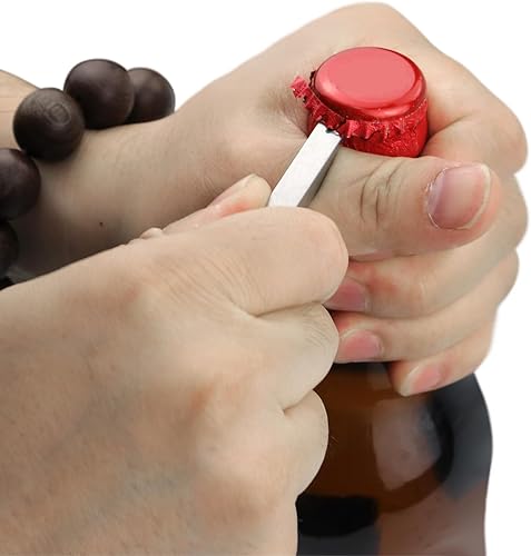 Miniatura 5 de EDC - Mini llavero Prybar para llevar todos los días, multiherramienta pequeña Prybar, barra de palanca de bolsillo de acero inoxidable resistente