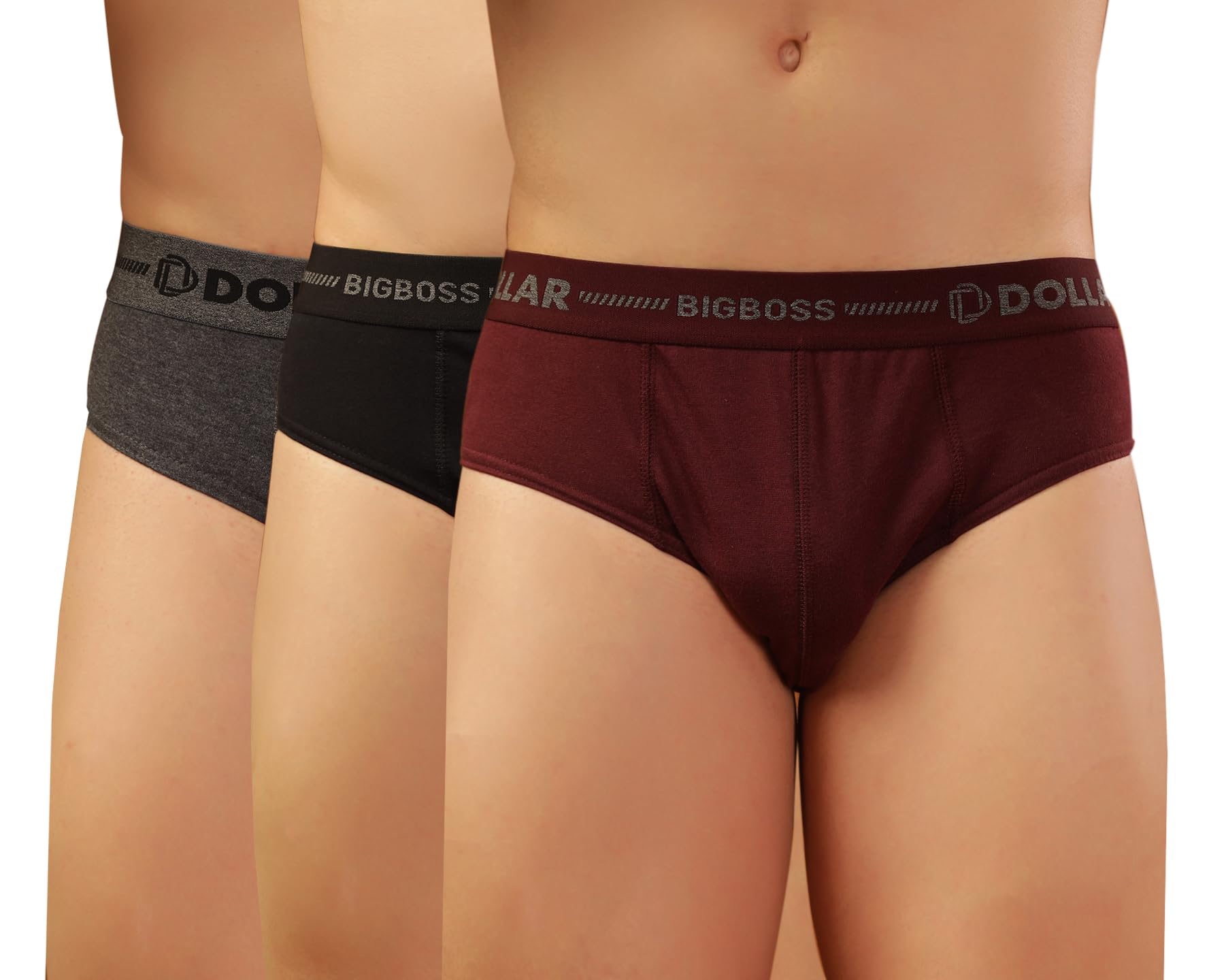 dollar bigboss Men's Cotton Blend Modern Regular Solid Brief-picture-27