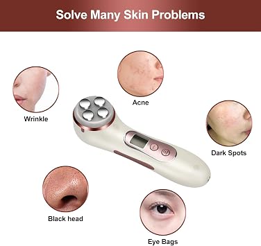 High Frequency Facial Machine 5 in 1 Facial Massager Micro-Current Recharable Facial Frequency Device