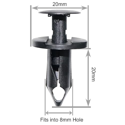 Miniatura 2 de 100 piezas de clip de cubierta de parachoques de retención de rejilla 6503598 compatible con Jeep Wrangler JK y Wrangler Unlimited JK 2007-2020,