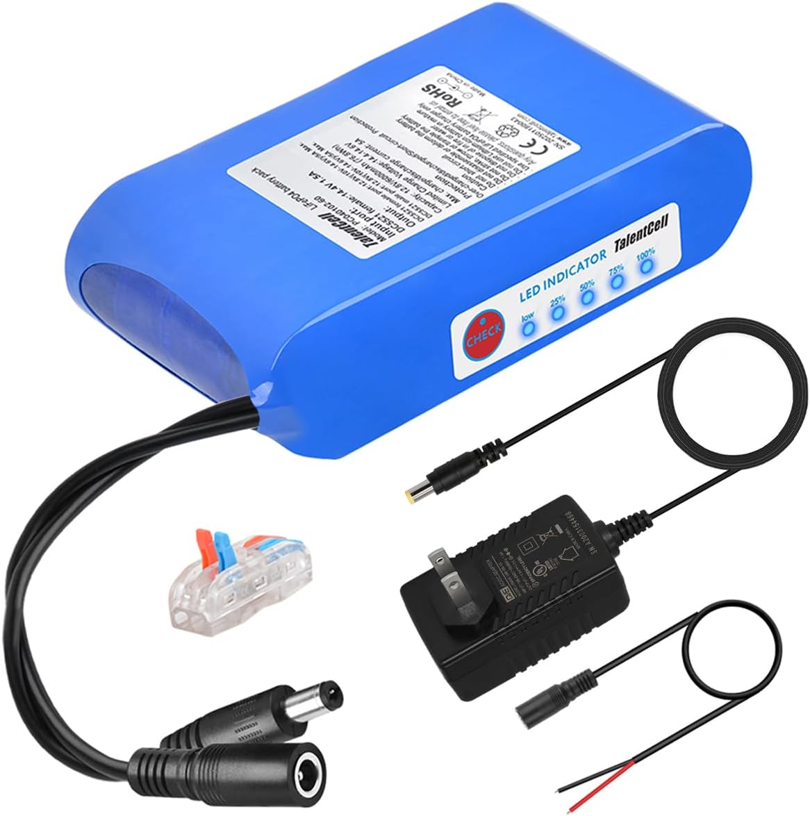 12V 6Ah LiFePO4 Battery Pack, Ultra Long Life Cycles Rechargeable DC 12.8V 6000mAh 76.8Wh Lithium Iron Phosphate Backup Battery for LED Strip, CCTV Camera, Router, Solar System, DIY Project