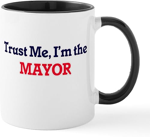 Miniatura 1 de CafePress Trust Me, I'm The Mayor Mugs - Taza de café de cerámica, taza de té, 11 onzas