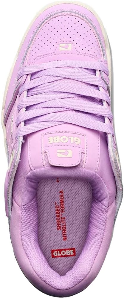 Globe Men's Fusion Skate Shoe, Lilac/Cream, 12