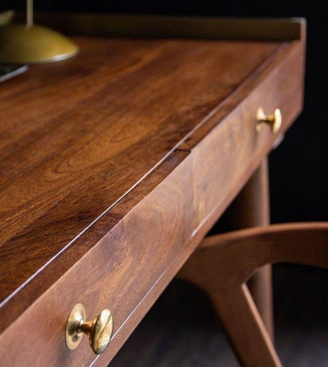 Multi Purpose Study Table Sheesham Wood Study Table with Two Drawer