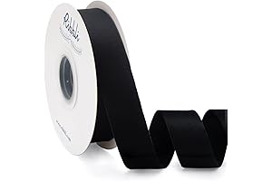 Ribbli Black Velvet Ribbon Double Faced