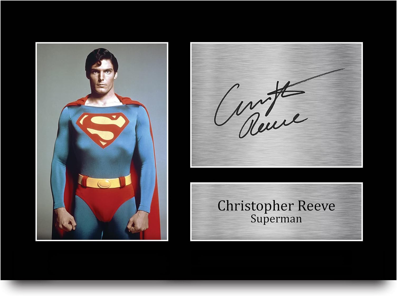 HWC Trading Christopher Reeve Gift Signed A4 Printed Autograph Superman Gifts Print Photo Picture Display