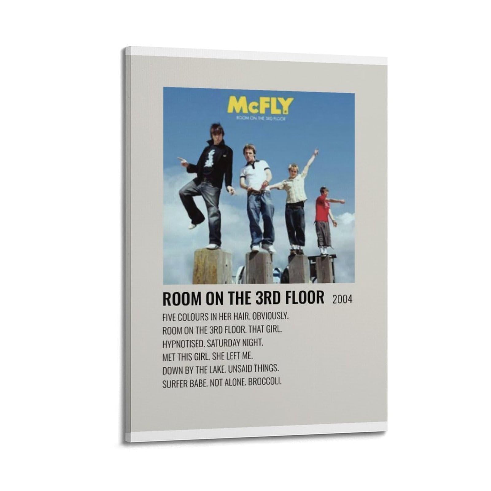 nshdahns Mcfly- Room on The 3rd Floor Poster Wall Art Vintage Art Cover Room Decor Aesthetic Bedroom Posters For Bedroom 12x18inch(30x45cm) Frame-style