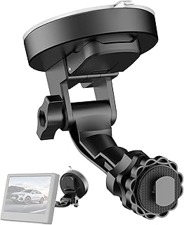 Backup Camera Monitor Mount,(7/9 inch) Large Dual Suction Cup Reverse Camera Monitor Mount,Windshield Holder for Rear View Monitor,Car Display Monitor Bracket for RVs,Trucks,Vans