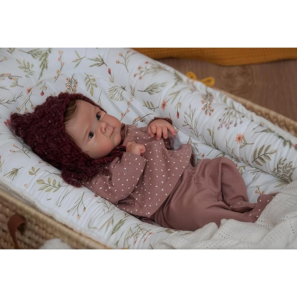 Realistyczna lalka Reborn, 48 cm miękkie silikonowe lalki reborn, Realistyczne 18-calowe lalki Realistyczne lalki z kompletnymi akcesoriami, dla dziewczynek w wieku od 3 lat