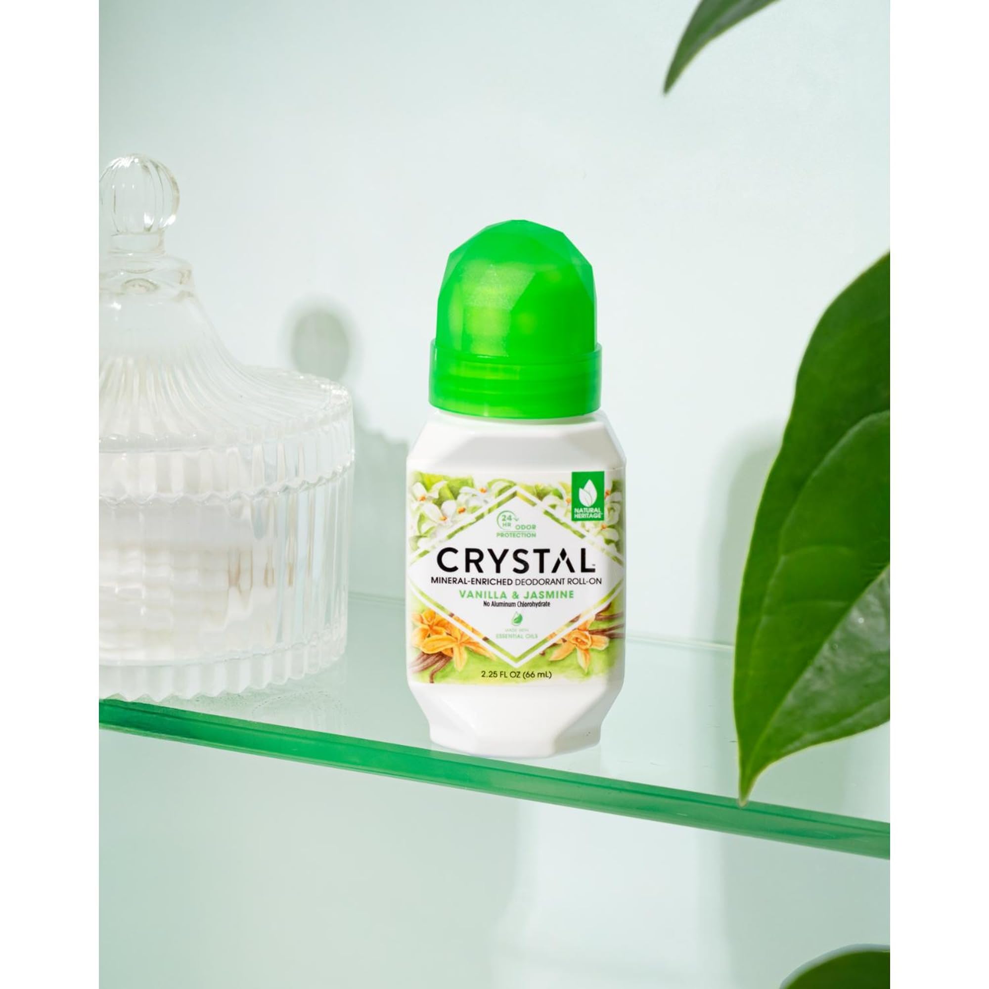 Crystal Mineral Deodorant Roll-On, 6.75 oz., 3 Pack, Vanilla & Jasmine thumbnail 4