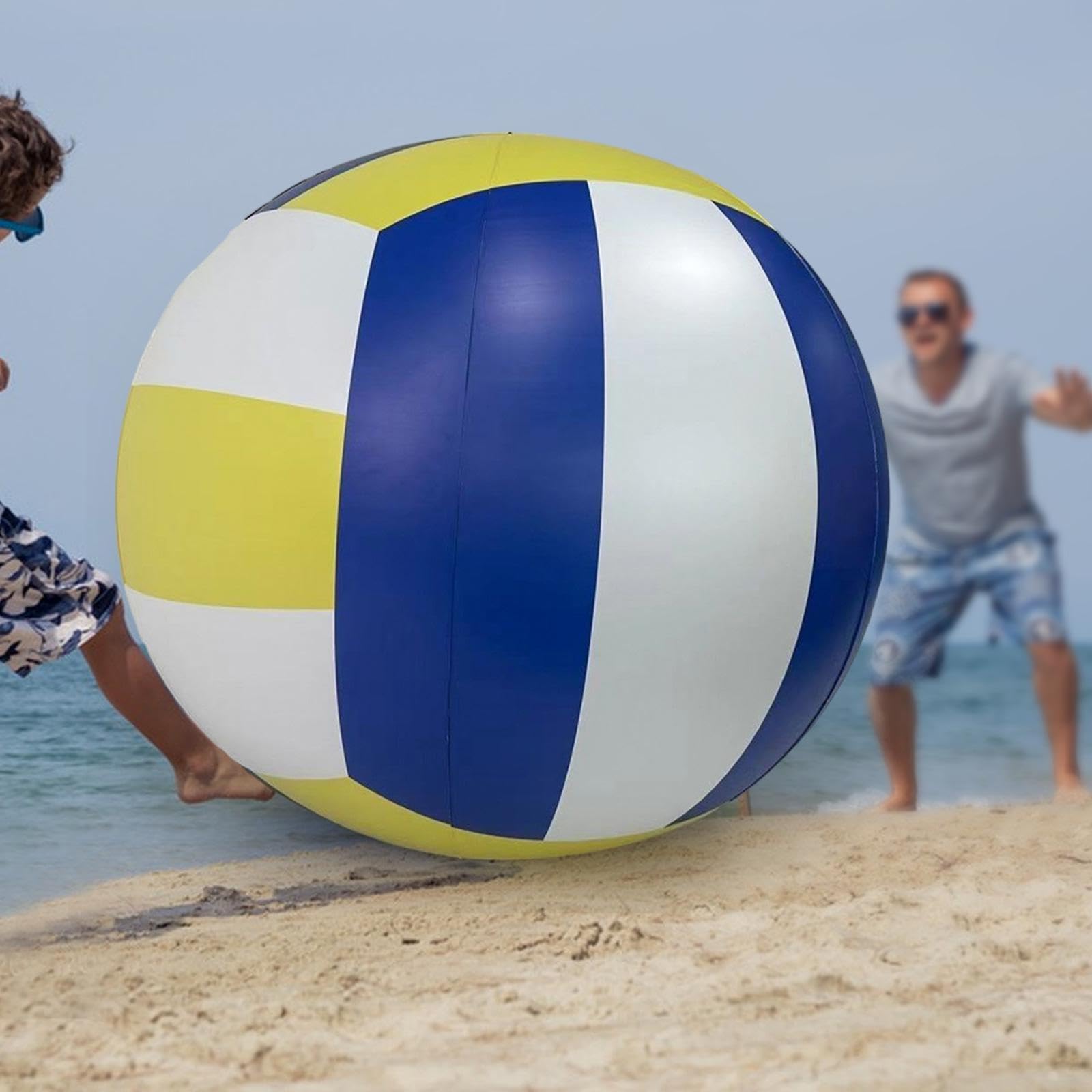 Pallone da Spiaggia Gonfiabile Resistente Laboratorio Giochi Estate Sport Giocattolo Gonfiabile PVC Adatto a Decorazione Festa Piscina Parco