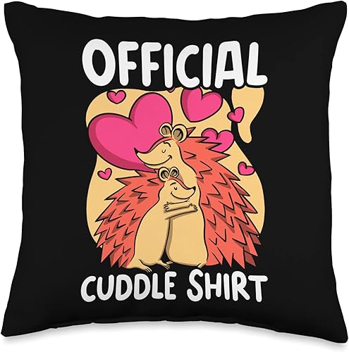 Hedgehogs Animal Hedgie Erizo Official Cuddle Throw Pillow, 16x16, Multicolor