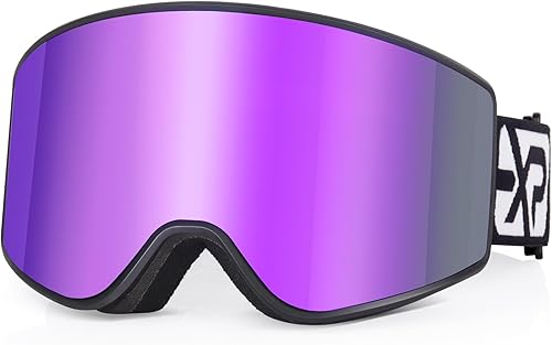 EXP VISION Gafas de esquí y snowboard para padres e hijos, gafas de nieve para hombres, mujeres, jóvenes y niños
