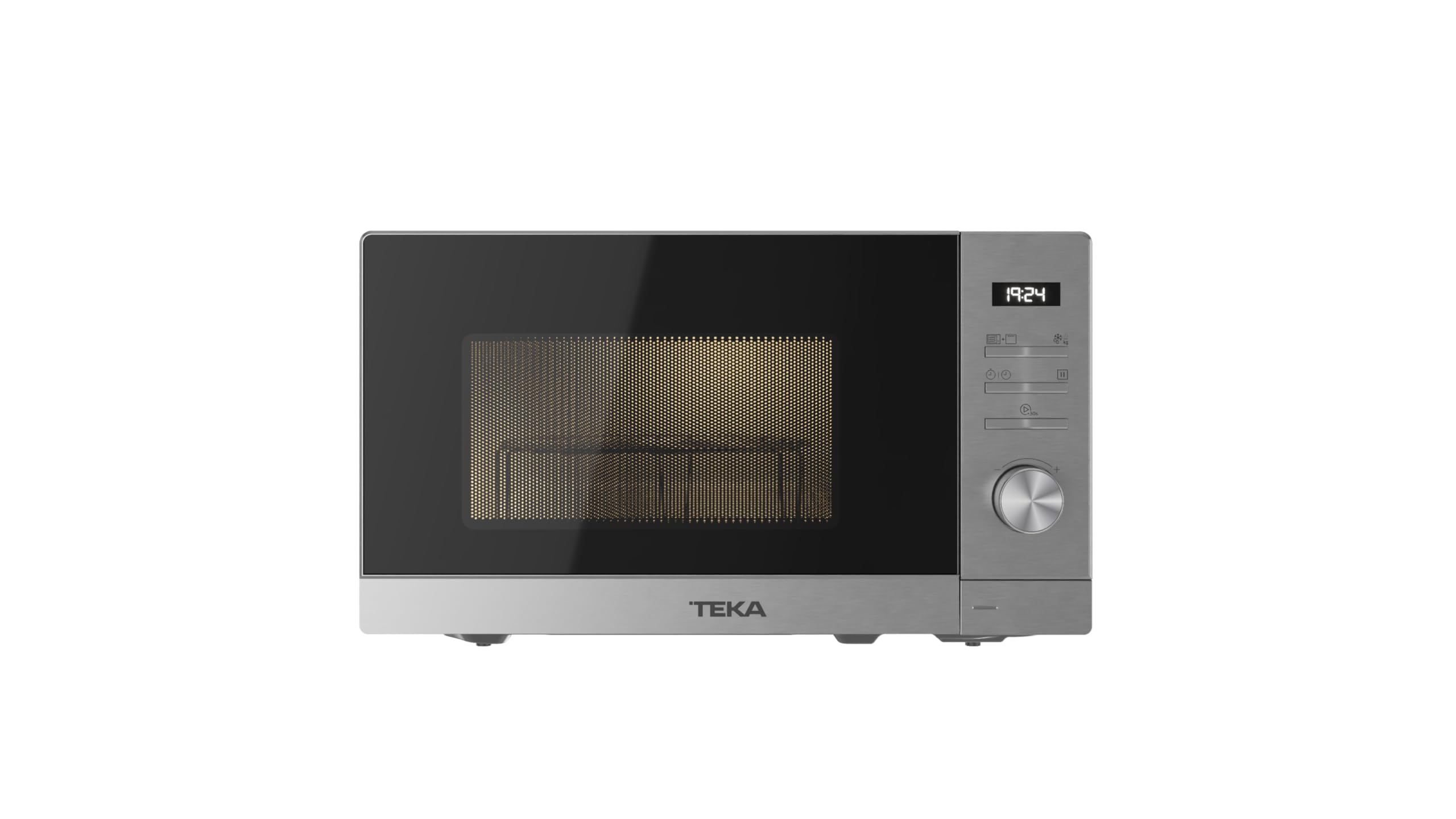 TEKA Microondas de Libre Instalación con Grill, Capacidad 20 L, 5 Niveles de Potencia, 700 W, Interior Pintado, Temporizador 95 Min, Modelo MWE FS20 G SS