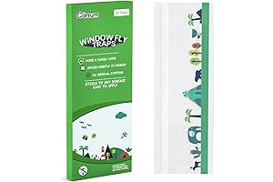 Indoor Window Fly Traps 32 Pack - Glue Bug Catcher Strips