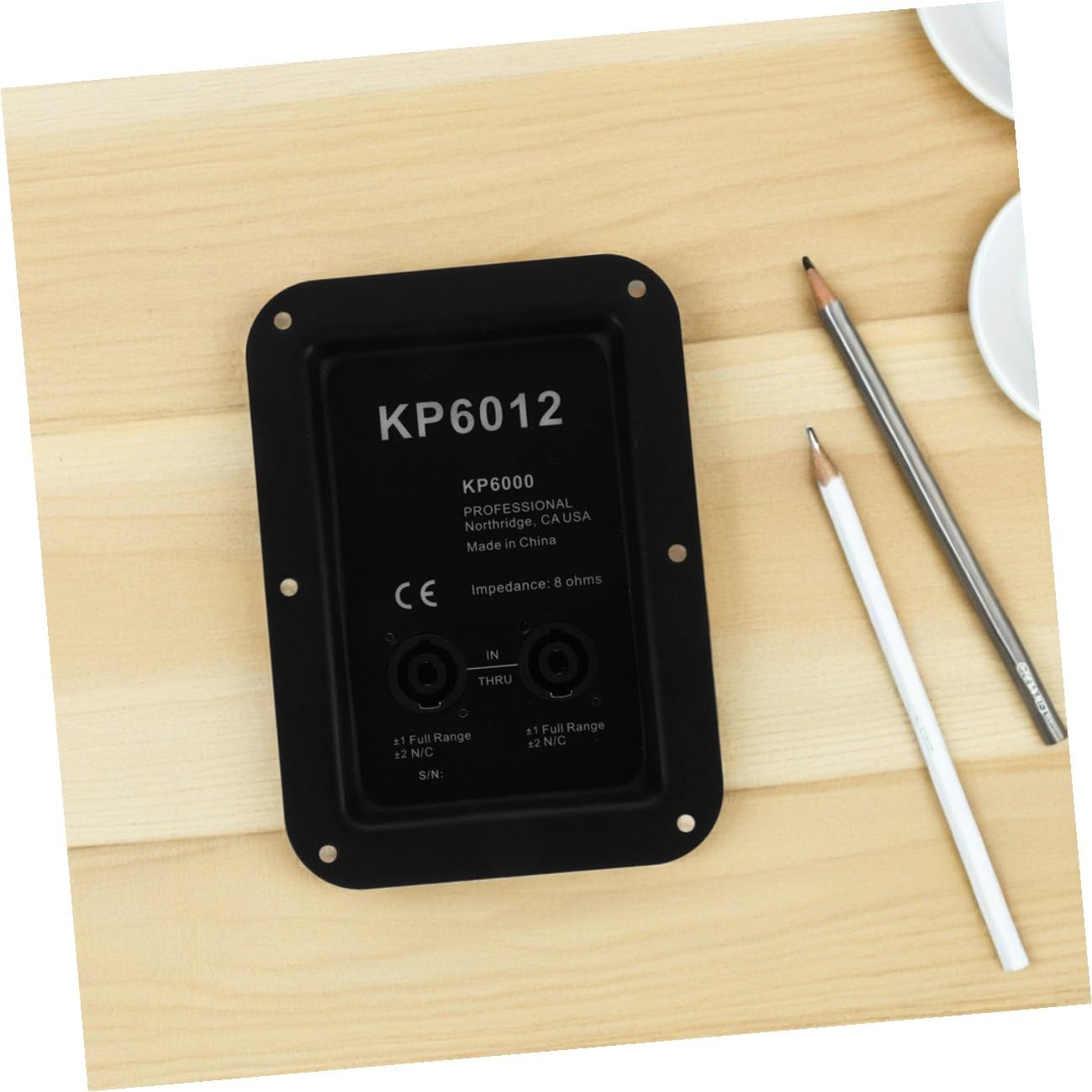 Piastra di Giunzione in Ferro Nero per Altoparlanti 2 Pezzi per Cablaggio Stabile di Casse Acustiche Stage Box 612 per Diversi Setup Audio