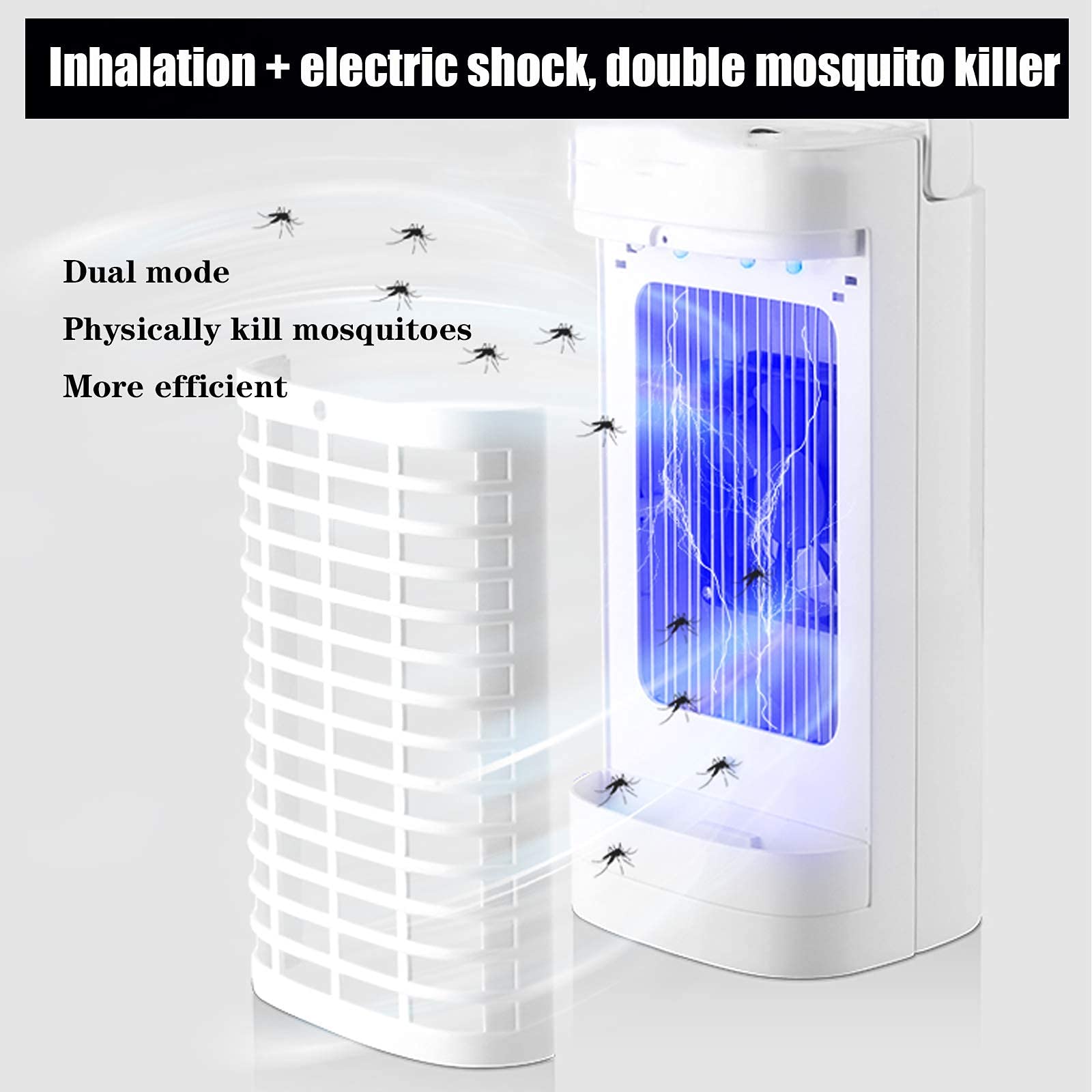 Lampada elettrica anti-mosche, lampada anti-zanzare, repellente elettrico per zanzare, trappola fisica per zanzare, utilizzata per uccidere zanzare, mosche, killer commerciali, lampada trappola per in
