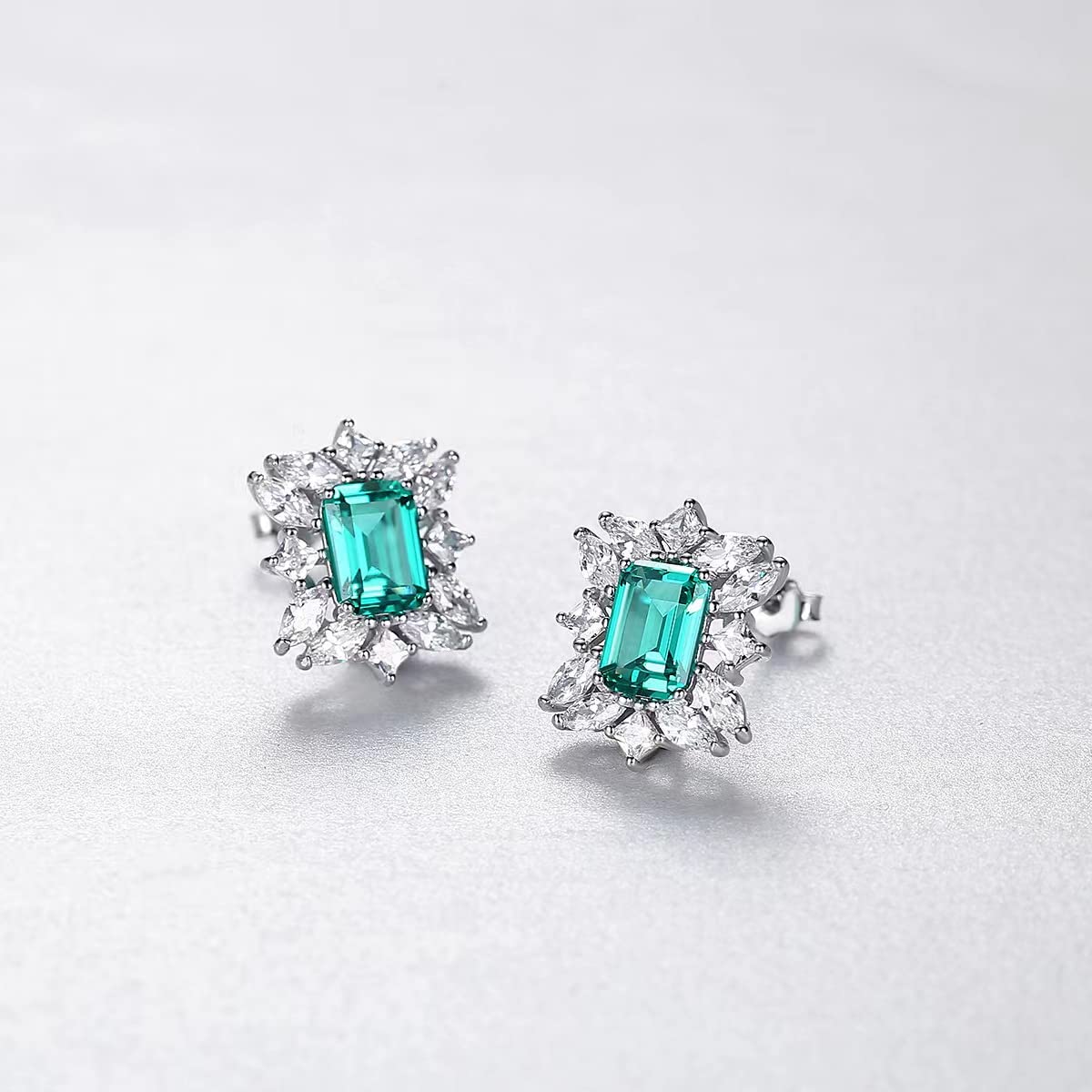 Orecchini in Argento Sterling da Donna A Cuore Zirconi Zirconi