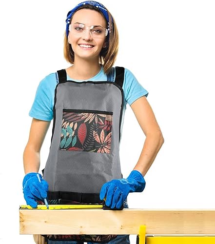 Miniatura 6 de Laelr Garden Apron Oxford Cloth Work Apron With Pockets Adjustable Heavy Duty Tool Apron for Men & Women