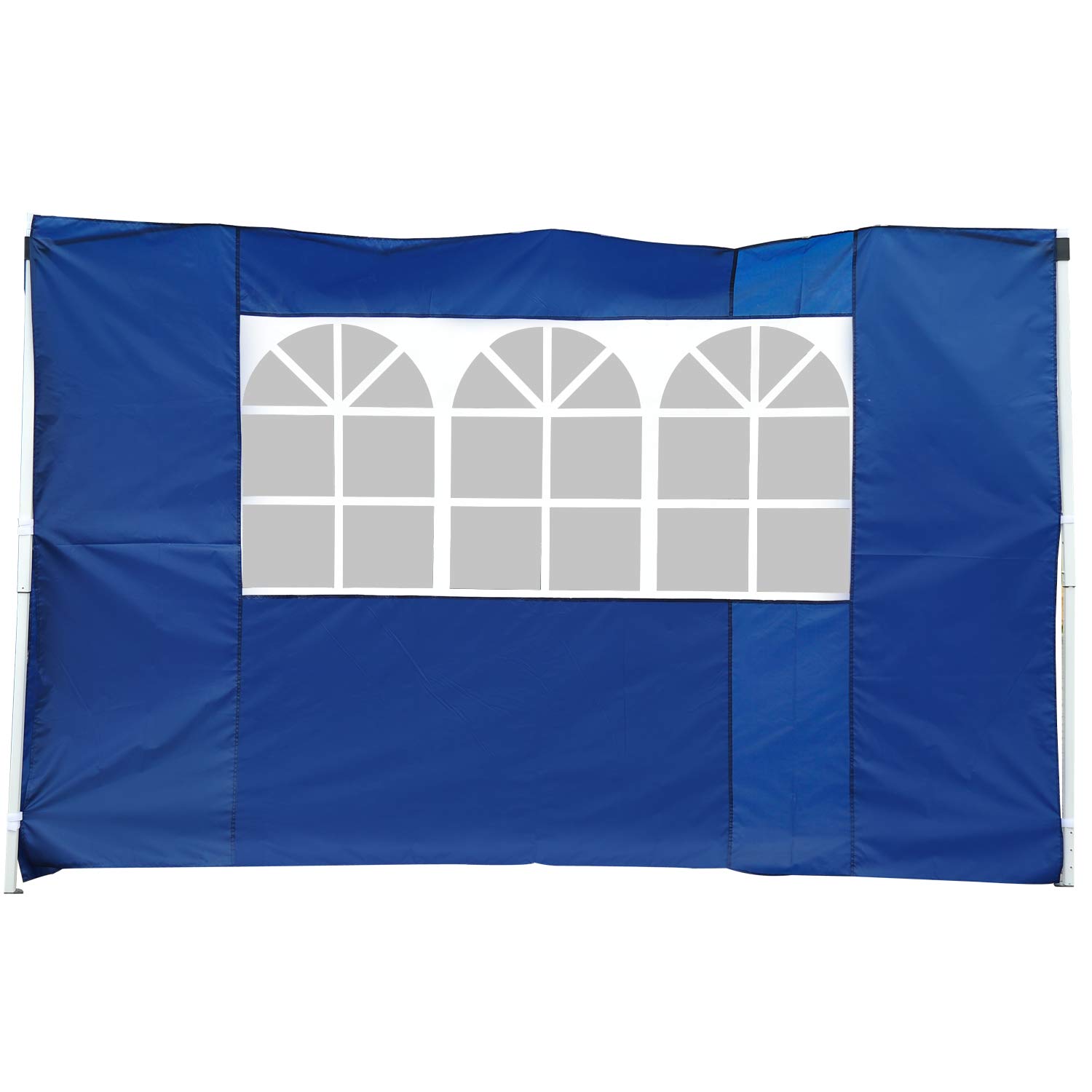 Outsunny 2 Paredes Laterales para Carpas de 3 x 3 m/3 x 6 m, 300x200 cm, Paredes Laterales de Repuesto para Cenador de Tela Oxford con Ventana, para Jardín, Exteriores, Fiestas, Azul