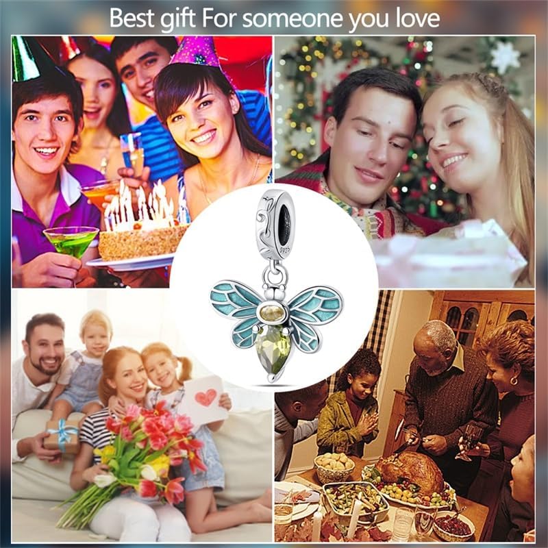 CYCUFF 925 Sterling Silver Charms Suitable for Bracelets Charms Beads, Charm Necklaces Jewellery Gift for Women Family Friends - Image 6