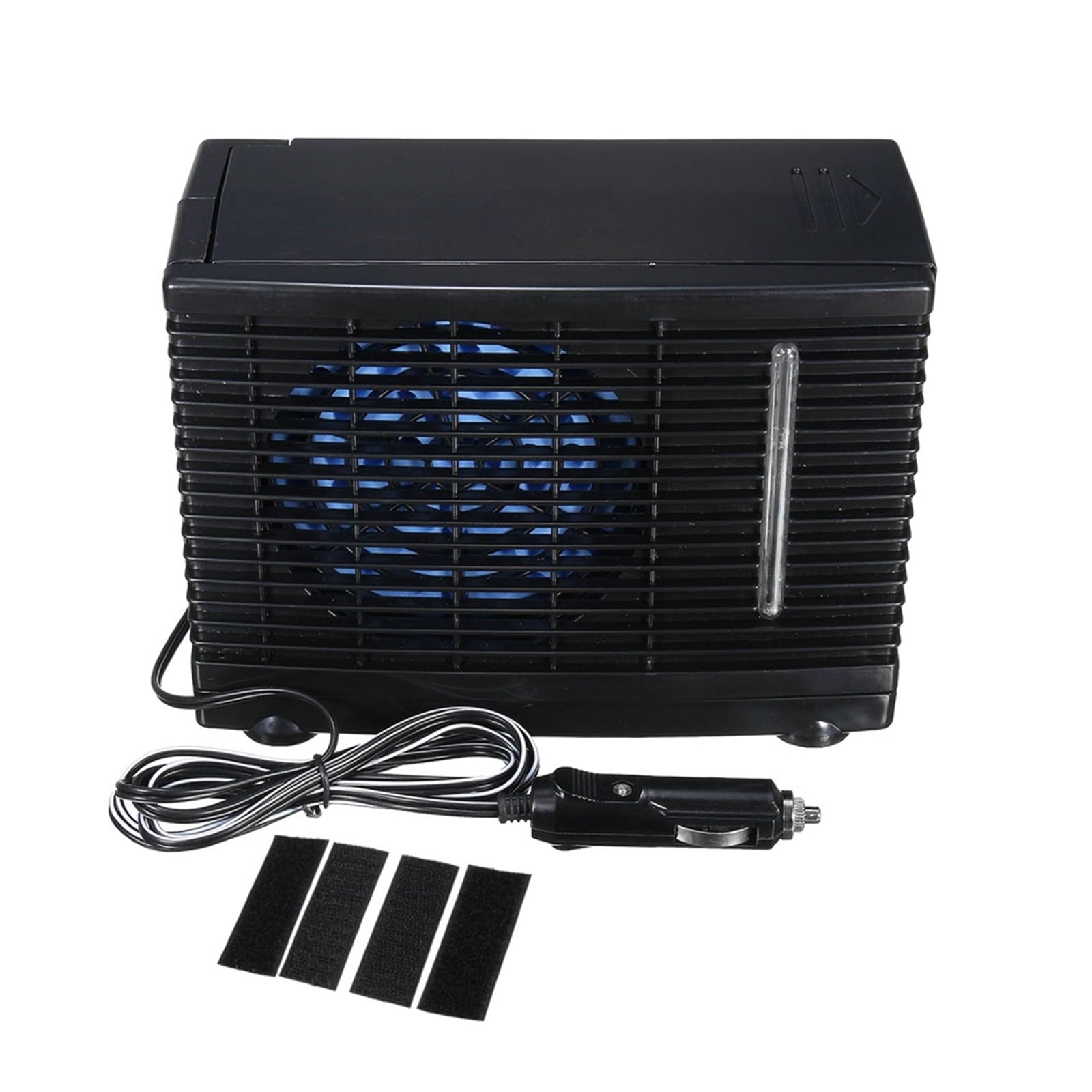 DAZZLEEX Ventilateur de climatisation de voiture, 12 V, ventilateur de refroidissement portable pour la maison et la voiture
