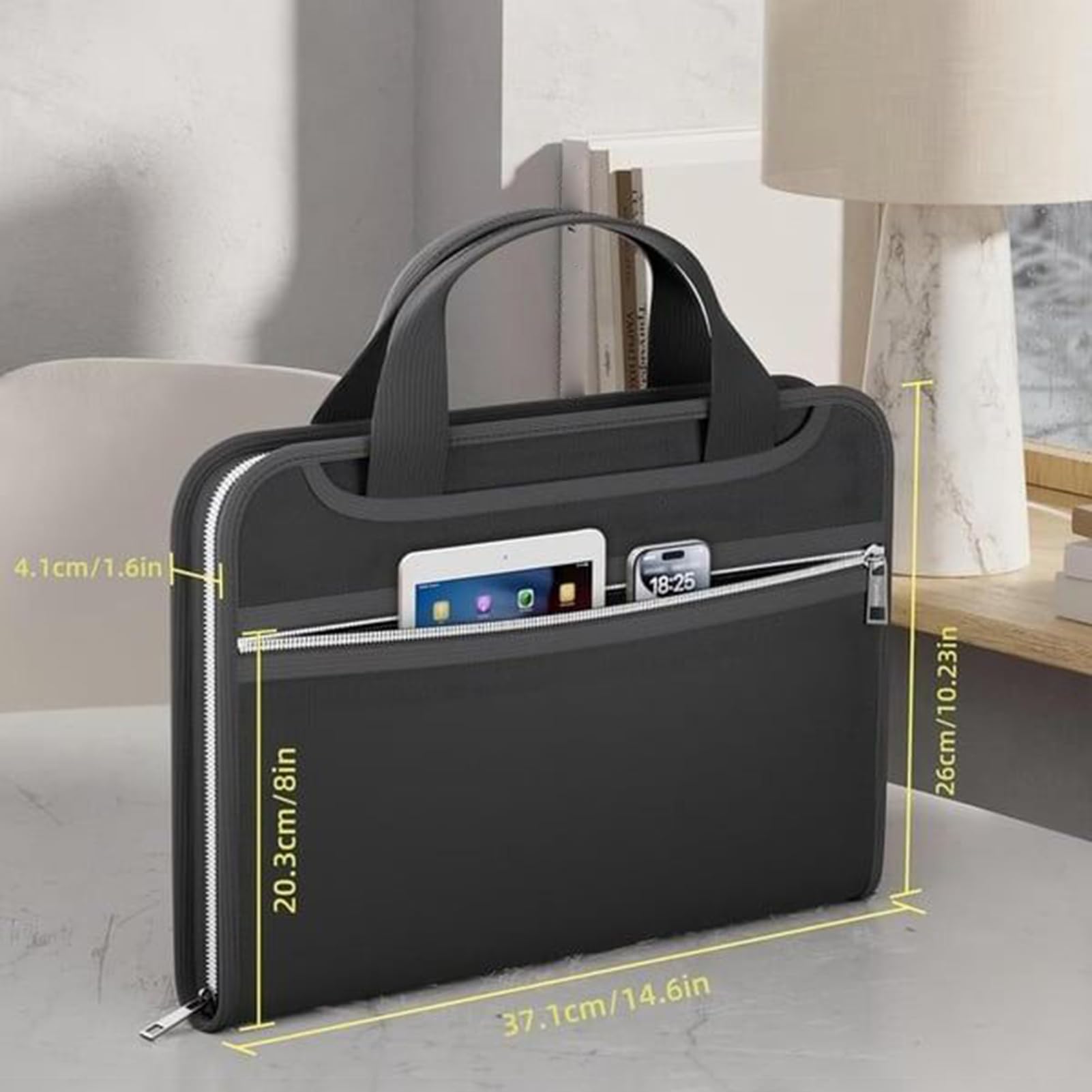 Organizador de archivos de acordeón, carpeta de archivos expandibles | Almacenamiento de documentos importante, bolsas de seguridad para foga