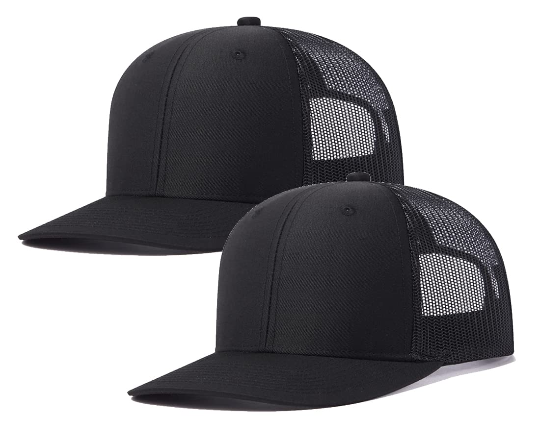 Trucker Hat - Mesh Snap Back - Unisex Adjustable Baseball Cap - Outdoor Hats for Men Women