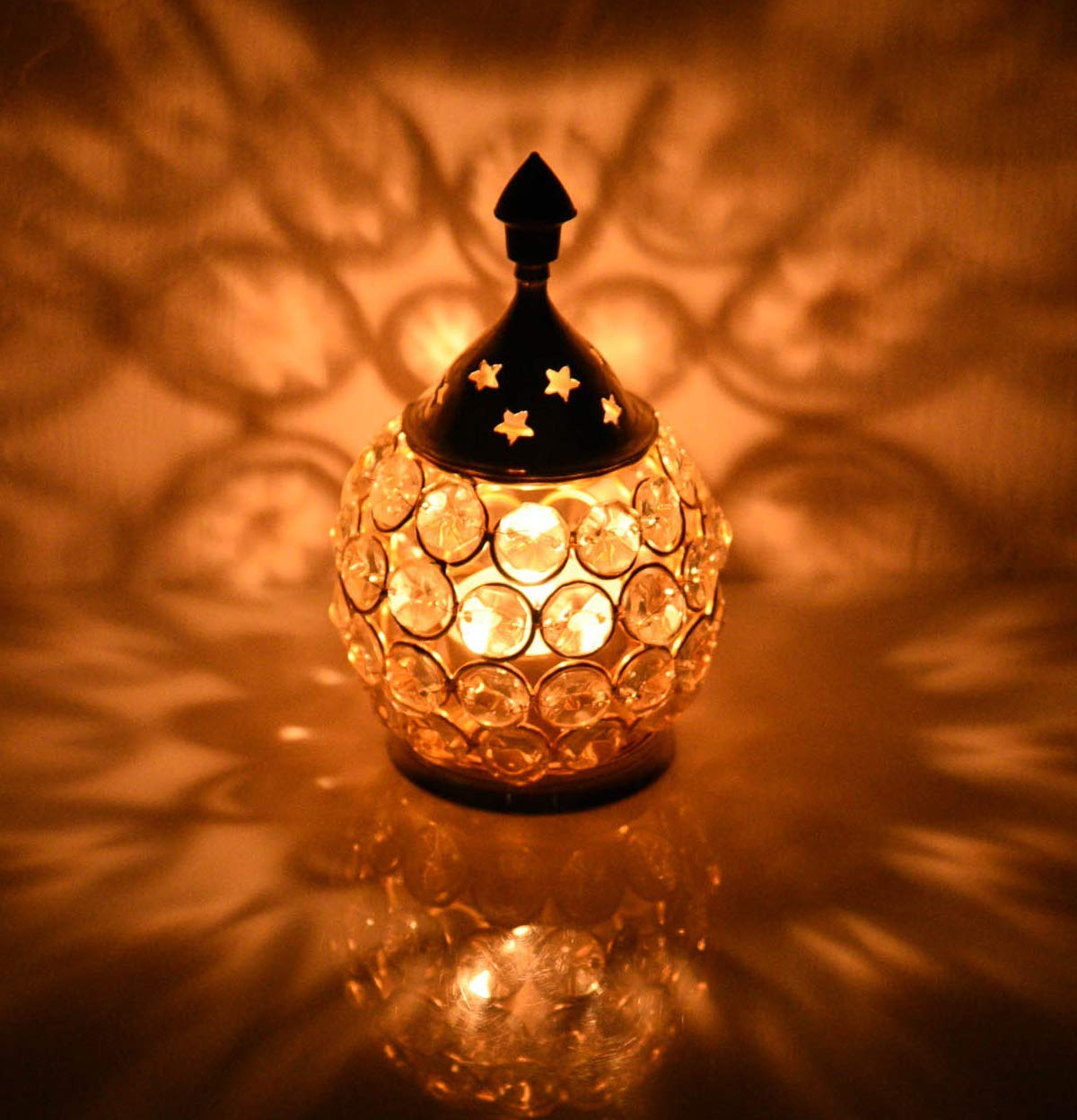 Collectible India Akhand Diya Diyas Decorative Brass Crystal Oil Lamp, Tea Light Holder Lantern Oval Shape Diwali Gifts Home Decor Puja Lamp (Small) (10 Box) (B0BF9FKC3P) Amazon Price History, Amazon Price Tracker